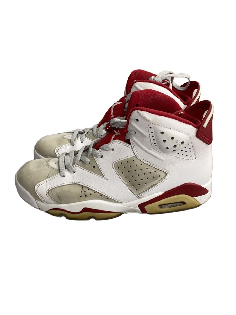 NIKE◆AIR JORDAN 6 RETRO/エアジョーダンレトロ/ホワイト/384664-113/27cm/WHT