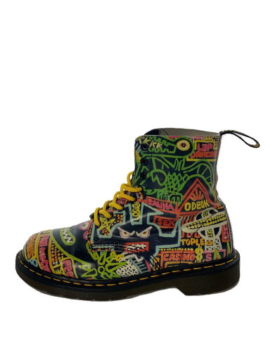 【中古】Dr.Martens◆8ホール/履きジワ考慮/レースアップブーツ/UK8/マルチカラー/レザー【シューズ】 【中古】Dr.Martens◆8ホール/履きジワ考慮/レースアップブーツ/UK8/マルチカラー/レザー【シューズ】