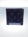 【中古】LOUIS VUITTON◆ポルト・ビエ・カルト・クレディ・モネ_モノグラム・キャンバス_BRW/PVC/ブラウン/総柄/メンズ【服飾雑貨他】
