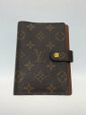 【中古】LOUIS VUITTON◆アジェンダPM_モノグラム_BRW/レザー/BRW/メンズ【服飾雑貨他】