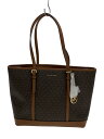 【中古】MICHAEL KORS◆JET SET TRAVEL LG TZ SHLDR TOTE/タグ付/BRW/総柄/35T0GTVT3V【バッグ】(4)