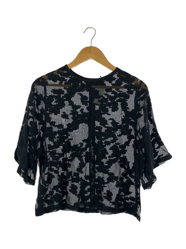 【中古】CLANE◆半袖ブラウス/1/コットン/BLK/14122-4022【レディースウェア】 【中古】CLANE◆半袖ブラウス/1/コットン/BLK/14122-4022【レディースウェア】