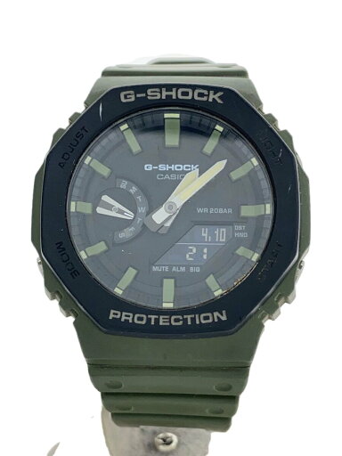 【中古】CASIO◆クォーツ腕時計_G-SHOCK/アナログ/ラバー/BLK/KHK【服飾雑貨他】 【中古】CASIO◆クォーツ腕時計_G-SHOCK/アナログ/ラバー/BLK/KHK【服飾雑貨他】