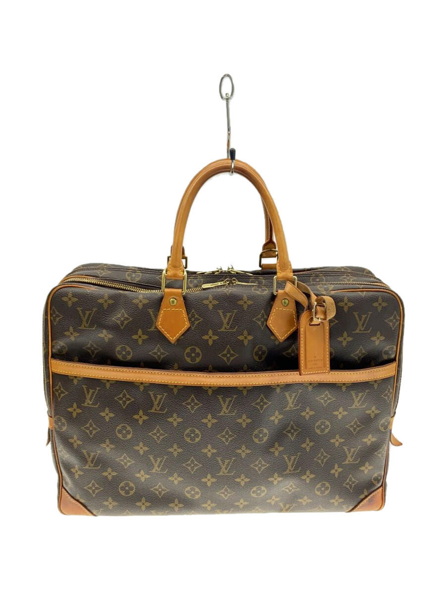 【中古】LOUIS VUITTON◆ポルト・ドキュマン・ヴォワヤージュ・2コンパートメント_モノグラム・キャンバス_BRW/PVC/BRW//【バッグ】