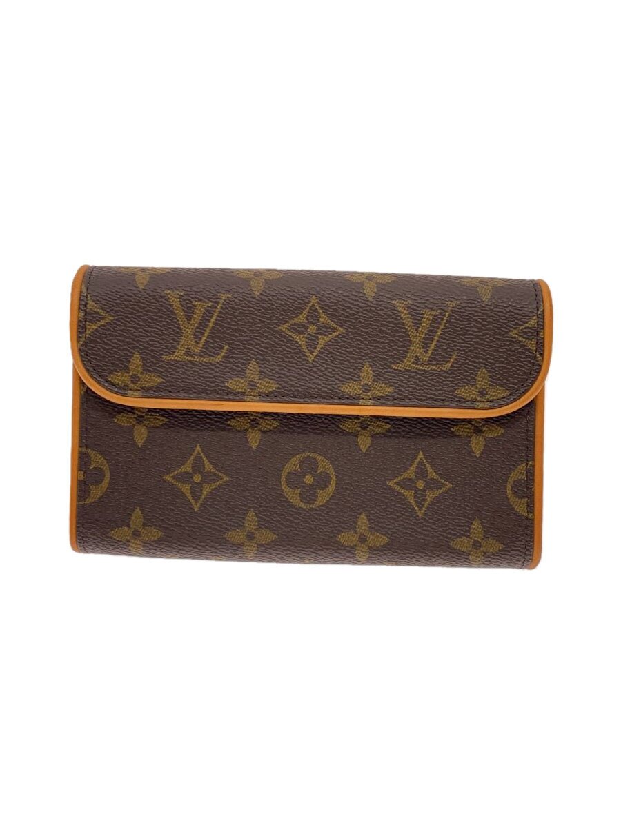 【中古】LOUIS VUITTON◆ポシェット・フロランティーヌ_モノグラム・キャンバス/PVC/BRW【バッグ】
