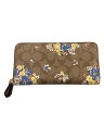 【中古】COACH◆長財布/--/BRW/花柄/レディース/F31572//【服飾雑貨他】