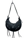 【中古】JEANASIS◆ショルダーバッグ/フェイクレザー/BLK/ブラック/JS081515PD【バッグ】