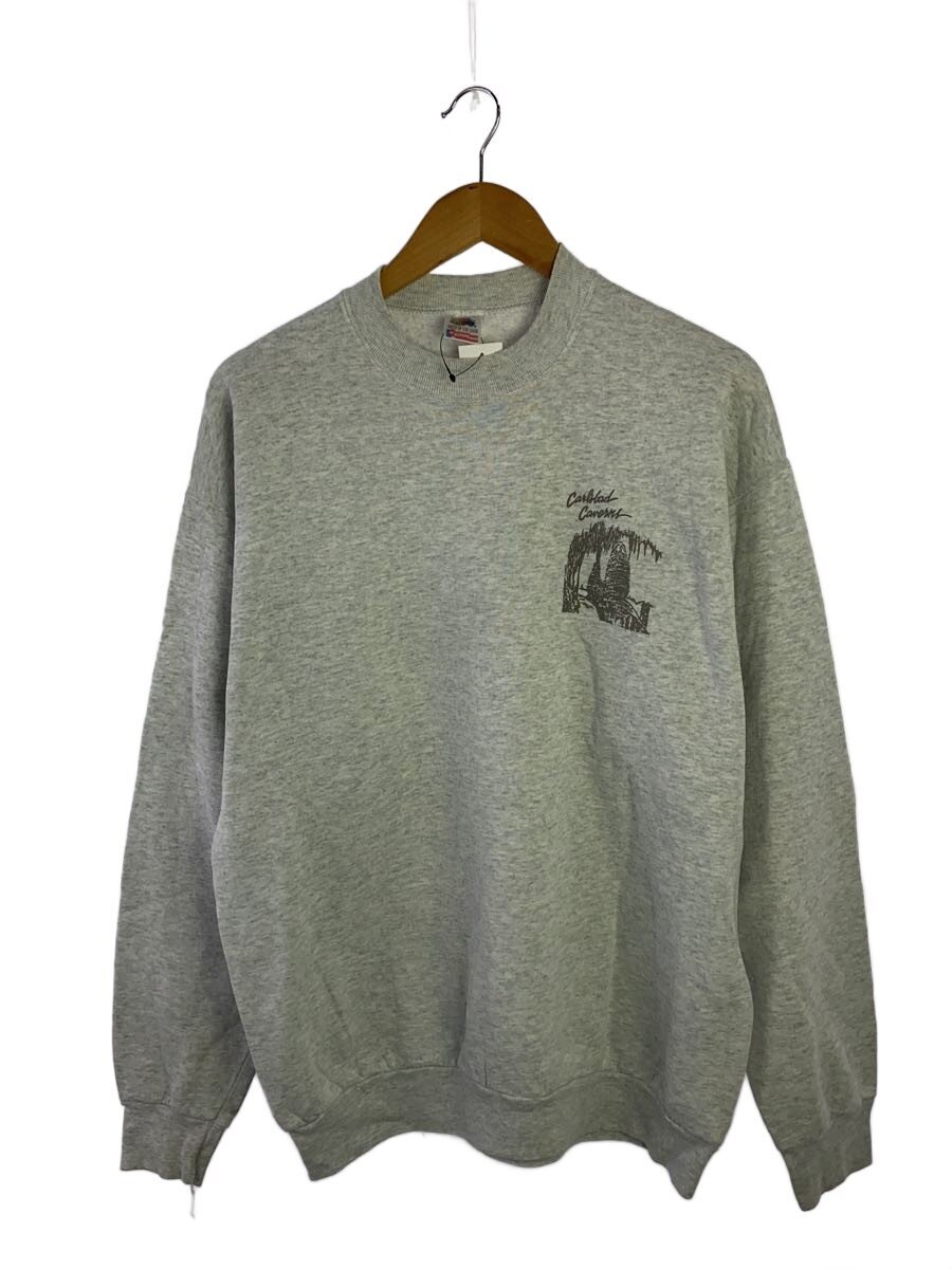 FRUIT OF THE LOOM◆90s/CARLSBAD CAVERNS/スウェット/USA製/XL/コットン/GRY