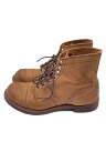 【中古】RED WING◆レースアップブーツ/US8/BRW/スウェード/8083【シューズ】