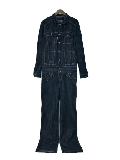 【中古】OF THE NEIGE STYLE◆オールインワン/46/コットン/BLK【メンズウェア】