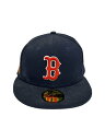 【中古】NEW ERA◆キャップ/7 5/8/ポリエステル/NVY/無地/メンズ【服飾雑貨他】(4)