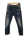 【中古】DSQUARED2◆kenny jean/ボトム/36/デニム/インディゴ/ダメージ加工/S75LA0589S30309【レディースウェア】