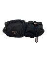 【中古】PRADA◆ウエストバッグ/ナイロン/BLK/ボディバッグ【バッグ】
