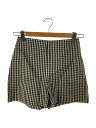 【中古】Christian Dior◆ショートパンツ/34/シルク/BEG/チェック/ギンガムチェック/ハイウエスト/サイドジップ//【レディースウェア】(4)