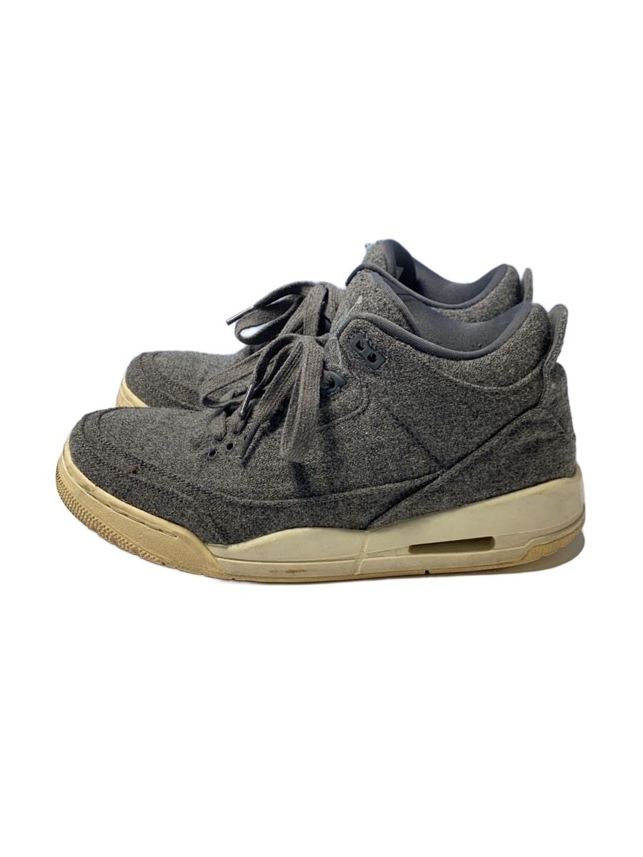 NIKE◆AIR JORDAN 3 RETRO WOOL/エアジョーダンレトロウール/グレー/854263-004/26.5