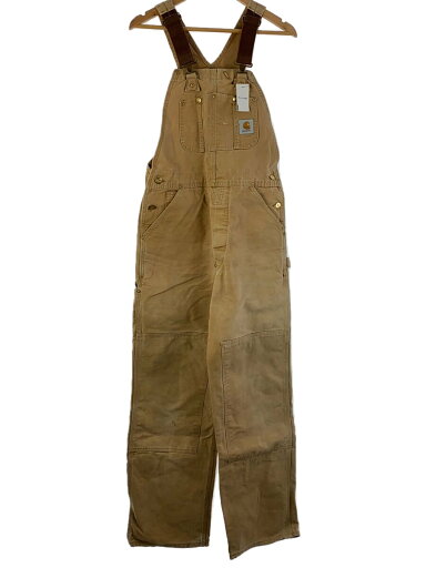 【中古】Carhartt◆DOUBLE KNEE RIB OVERALL/オーバーオール/32/コットン/CML/R01 BRN【メンズウェア】 【中古】Carhartt◆DOUBLE KNEE RIB OVERALL/オーバーオール/32/コットン/CML/R01 BRN【メンズウェア】