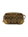 【中古】COACH◆ウエストバッグ/キャンバス/BEG/総柄【バッグ】