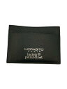 【中古】MORABITO◆カードケース/レザー/BLK/プリント/メンズ【服飾雑貨他】