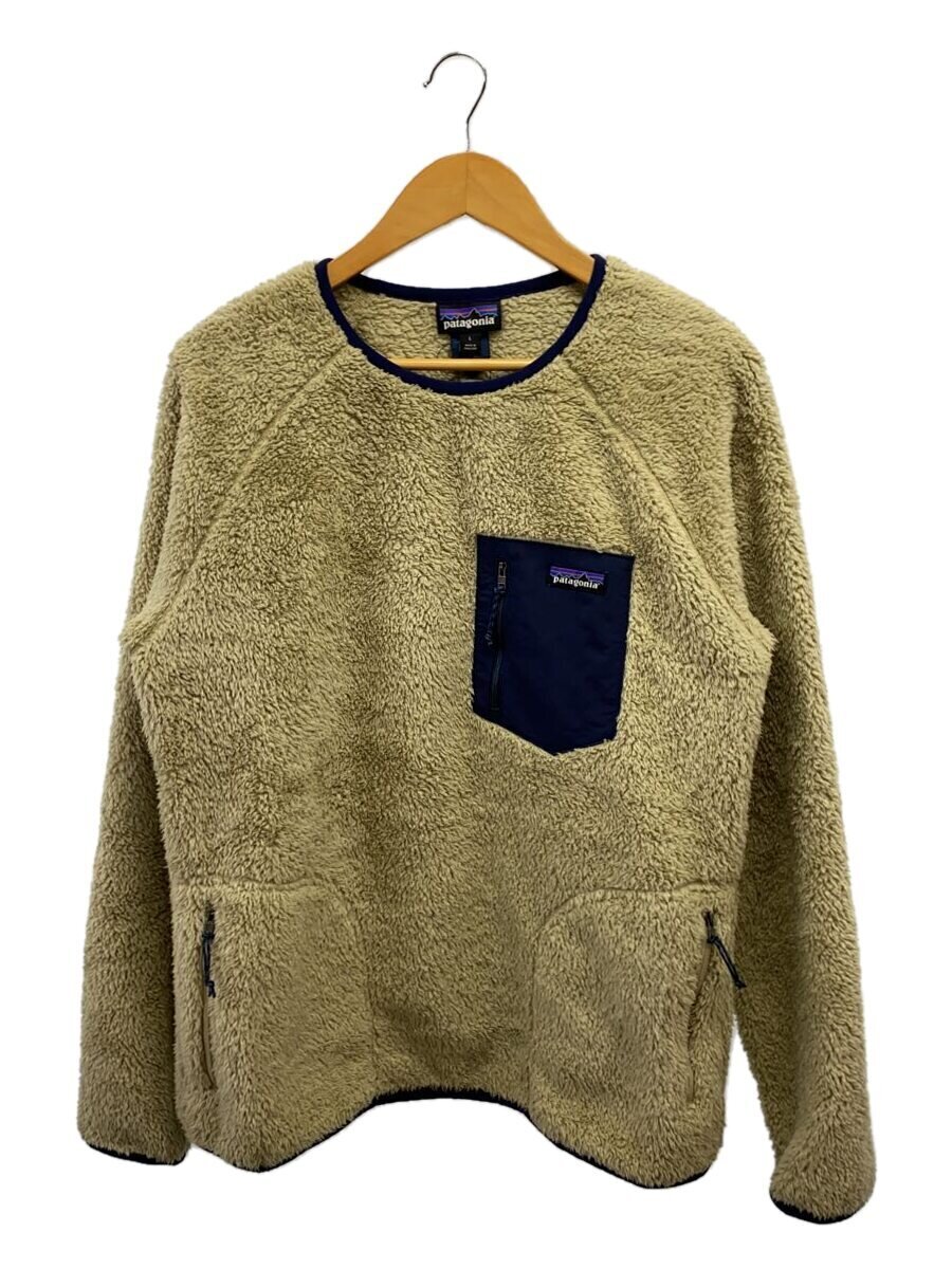 【中古】patagonia◆フリースジャケット/L/ポリエステル/CRM/無地/25895FA23//【メンズウェア】