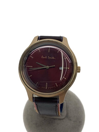 【中古】Paul Smith◆クォーツ腕時計/アナログ/レザー/BRD/BRW/2510-T023339【服飾雑貨他】 【中古】Paul Smith◆クォーツ腕時計/アナログ/レザー/BRD/BRW/2510-T023339【服飾雑貨他】