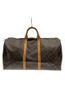 【中古】LOUIS VUITTON◆キーポル55_モノグラム・キャンバス_BRW/PVC/BRW/総柄【バッグ】