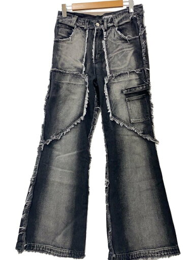 【中古】NO/FAITH STUDIOS◆FLARED DENIM 003/S/コットン/STONE WASH GREY【メンズウェア】 【中古】NO/FAITH STUDIOS◆FLARED DENIM 003/S/コットン/STONE WASH GREY【メンズウェア】