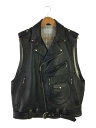 【中古】SUGARHILL◆23SS/SHEEP SKIN RIDER’S VEST/ベスト/2/レザー/BLK/23SSLA04【メンズウェア】