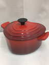 【中古】LE CREUSET◆ココットダムール 鍋 容量:2L ハート型【キッチン用品】