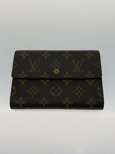 【中古】LOUIS VUITTON◆ポルト・トレゾール・インターナショナル_モノグラム・キャンバス_ブラウン/PVC/レディース【服飾雑貨他】 【中古】LOUIS VUITTON◆ポルト・トレゾール・インターナショナル_モノグラム・キャンバス_ブラウン/PVC/レディース【服飾雑貨他】