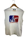 【中古】HYSTERIC GLAMOUR◆GUITAR PLAYER ノースリーブTシャツ/L/コットン/WHT/02241CR01【メンズウェア】