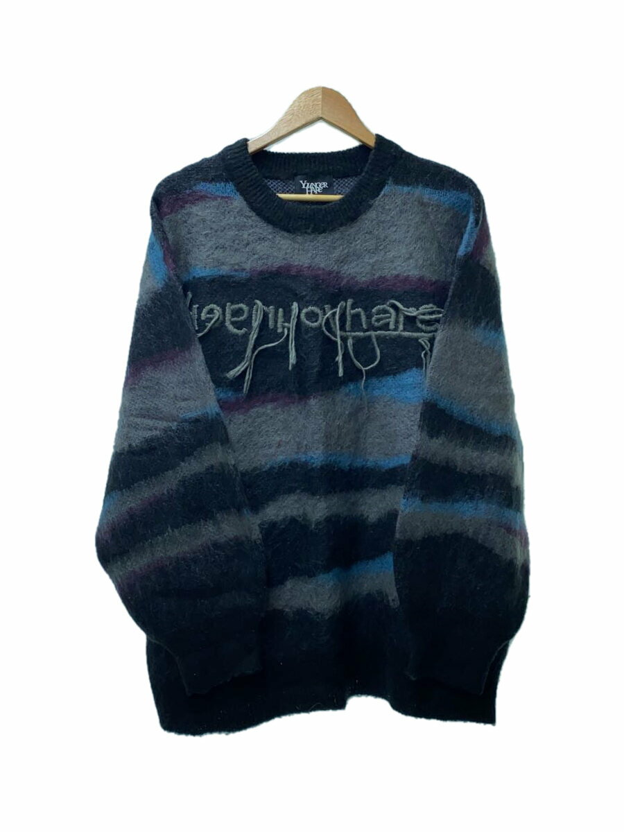 【中古】HARE◆ニット・セーター(厚手)/FREE/アクリル/マルチカラー/HA020616AD【メンズウェア】