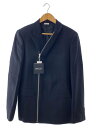 【中古】COMME des GARCONS HOMME DEUX◆AD2022/タグ付/ジップテーラードジャケット/テーラリングライダース/M/BLK/DK-J034【メンズウェア】(4)