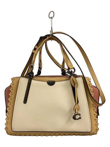 【中古】COACH◆ショルダーバッグ/レザー/マルチカラー/側面汚れ有【バッグ】 【中古】COACH◆ショルダーバッグ/レザー/マルチカラー/側面汚れ有【バッグ】