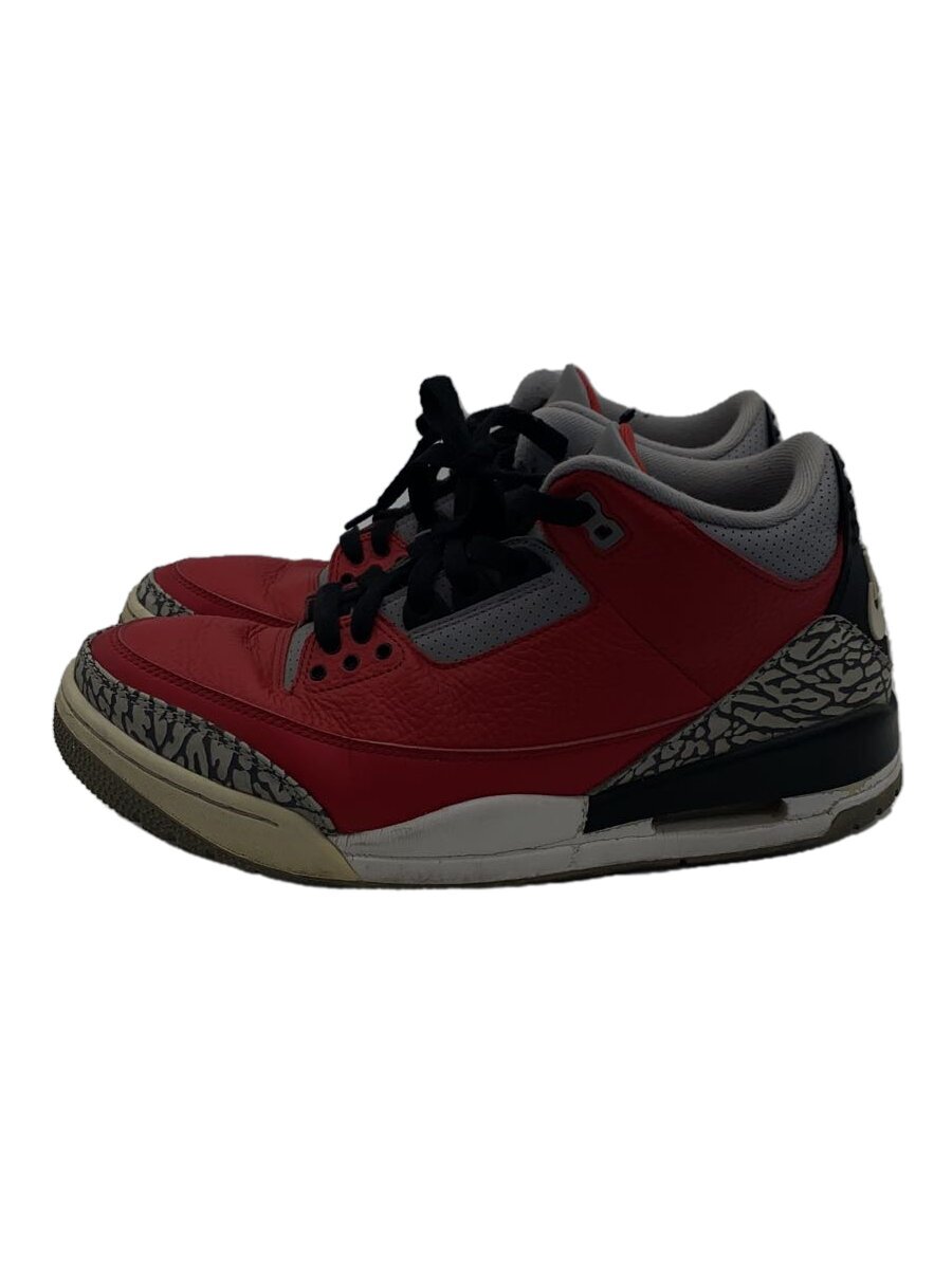 NIKE◆AIR JORDAN 3 RETRO SE/エアジョーダン 3 レトロ/レッド/CK5692-600/27.5cm