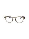 【中古】Zoff◆メガネ/ボストン/プラスチック/BLU/CLR/メンズ/ZN221020A_64A1【服飾雑貨他】(4)
