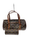 【中古】LOUIS VUITTON◆1)パピヨン30_モノグラム・キャンバス_ブラウン/PVC/ブラウン【バッグ】