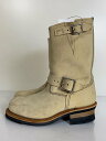 【中古】RED WING◆ENGINEER BOOTS/エンジニアブーツ/23cm/ベージュ/レザー/8268//【シューズ】