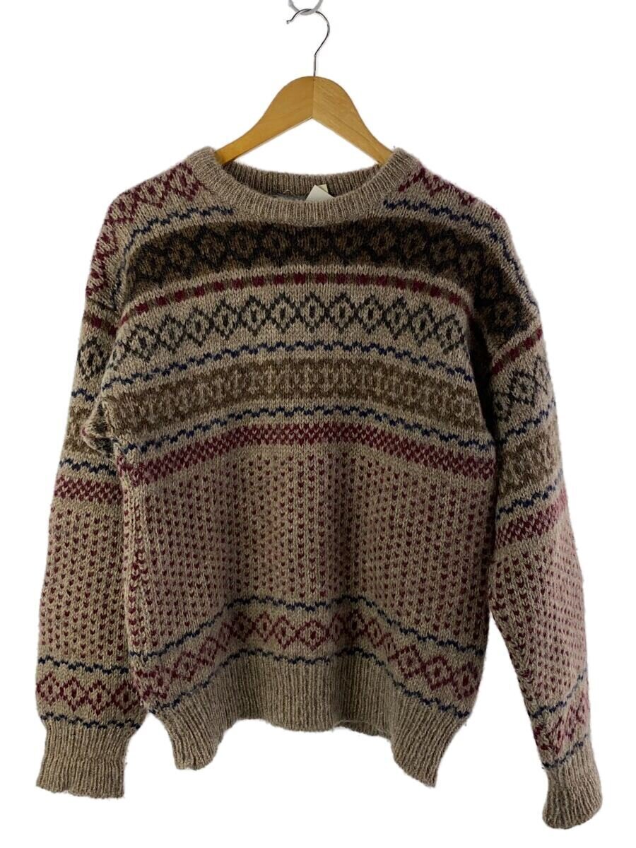 Rakuten - 【中古】MOFFATWOOLLENS/ニット・セーター(厚手)/M/ウール/マルチカラー/総柄【メンズウェア】