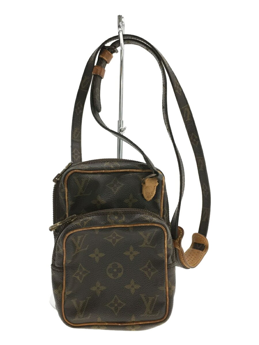 【中古】LOUIS VUITTON◆アマゾン_モノグラム_BRW/PVC/BRW【バッグ】