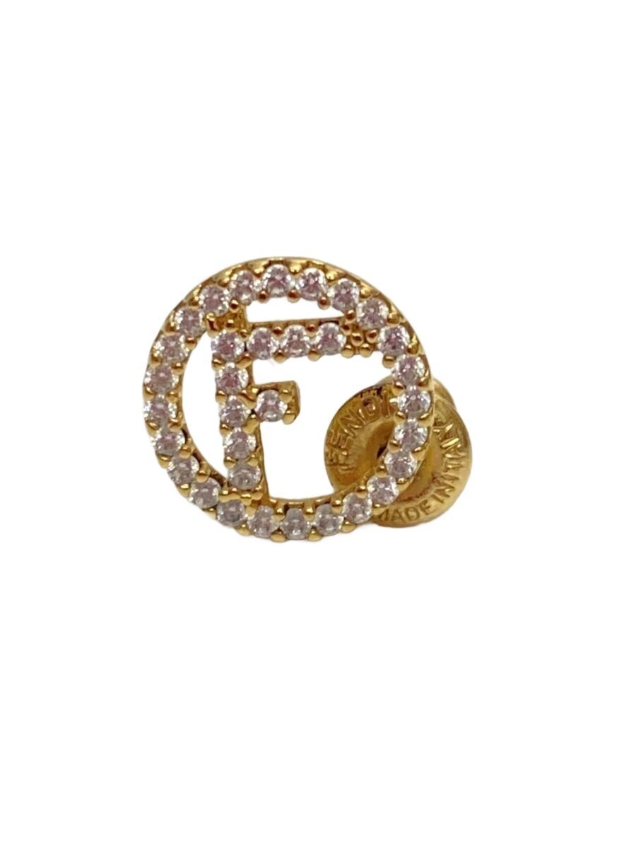 【中古】FENDI◆片耳/エフイズ/ピアス/GLD/レディース【服飾雑貨他】