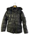 【中古】DUVETICA◆ダウンジャケット/46/ナイロン/BLK/無地/U.370.00.MAC-1001R/襟元汚れ有【メンズウェア】