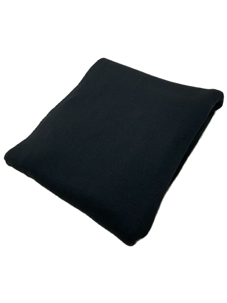 【中古】yohji yamamoto POUR HOMME◆マフラー/ウール/BLK/メンズ/HK-T70-149【服飾雑貨他】