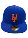 【中古】NEW ERA◆キャップ/7 1/4/コットン/BLU/メンズ【服飾雑貨他】