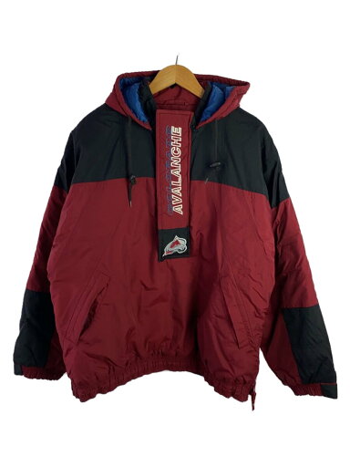【中古】STARTER◆×NHL/中綿/ハーフジップ/ナイロンジャケット/L/ナイロン/BRD【メンズウェア】 【中古】STARTER◆×NHL/中綿/ハーフジップ/ナイロンジャケット/L/ナイロン/BRD【メンズウェア】