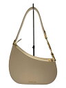 【中古】CHARLES&KEITH◆ショルダーバッグ/レザー/WHT/無地【バッグ】
