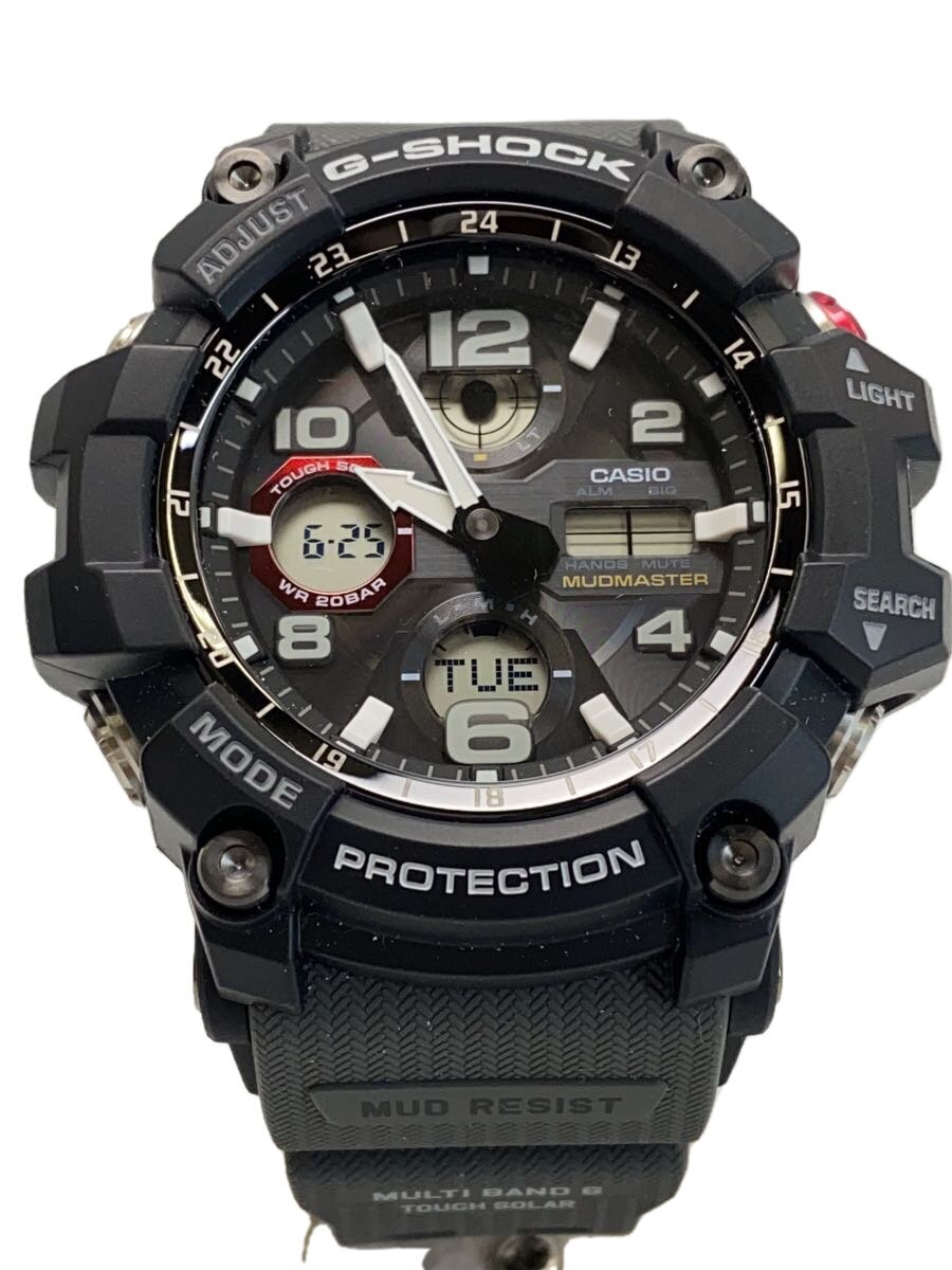 【中古】CASIO◆ソーラー腕時計・G-SHOCK/デジタル/ラバー/BLK/GRY//【服飾雑貨他】
