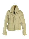 【中古】MAX MARA◆ダウンジャケット/42/ナイロン/BEG/無地【レディースウェア】