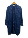 【中古】blanc basque◆長袖ワンピース/38/デニム/BLU/BL95-408【レディースウェア】