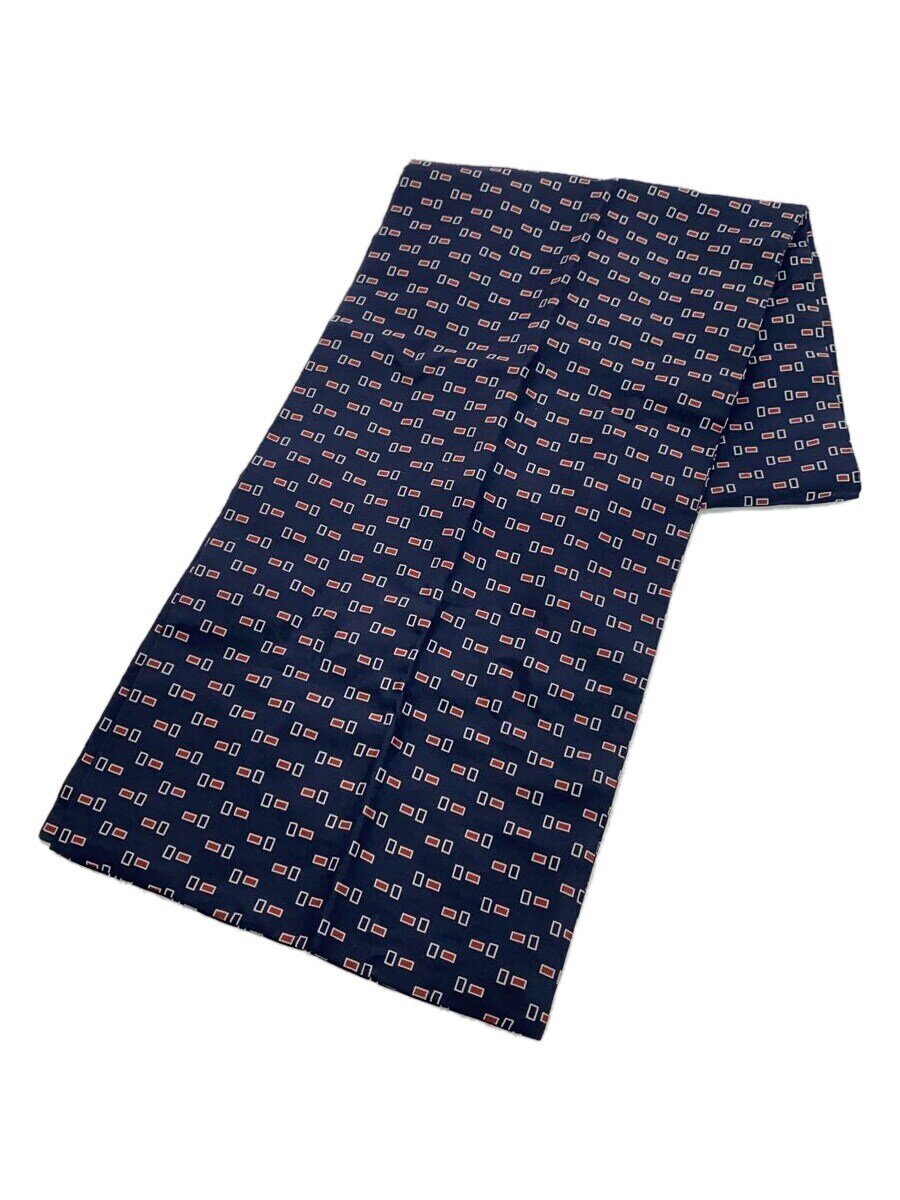 【中古】GLAD HAND◆ストール/ネイビー/総柄/メンズ【服飾雑貨他】