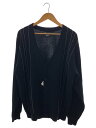 【中古】HUF◆カーディガン(薄手)/L/コットン/BRW/無地/KN00473【メンズウェア】
